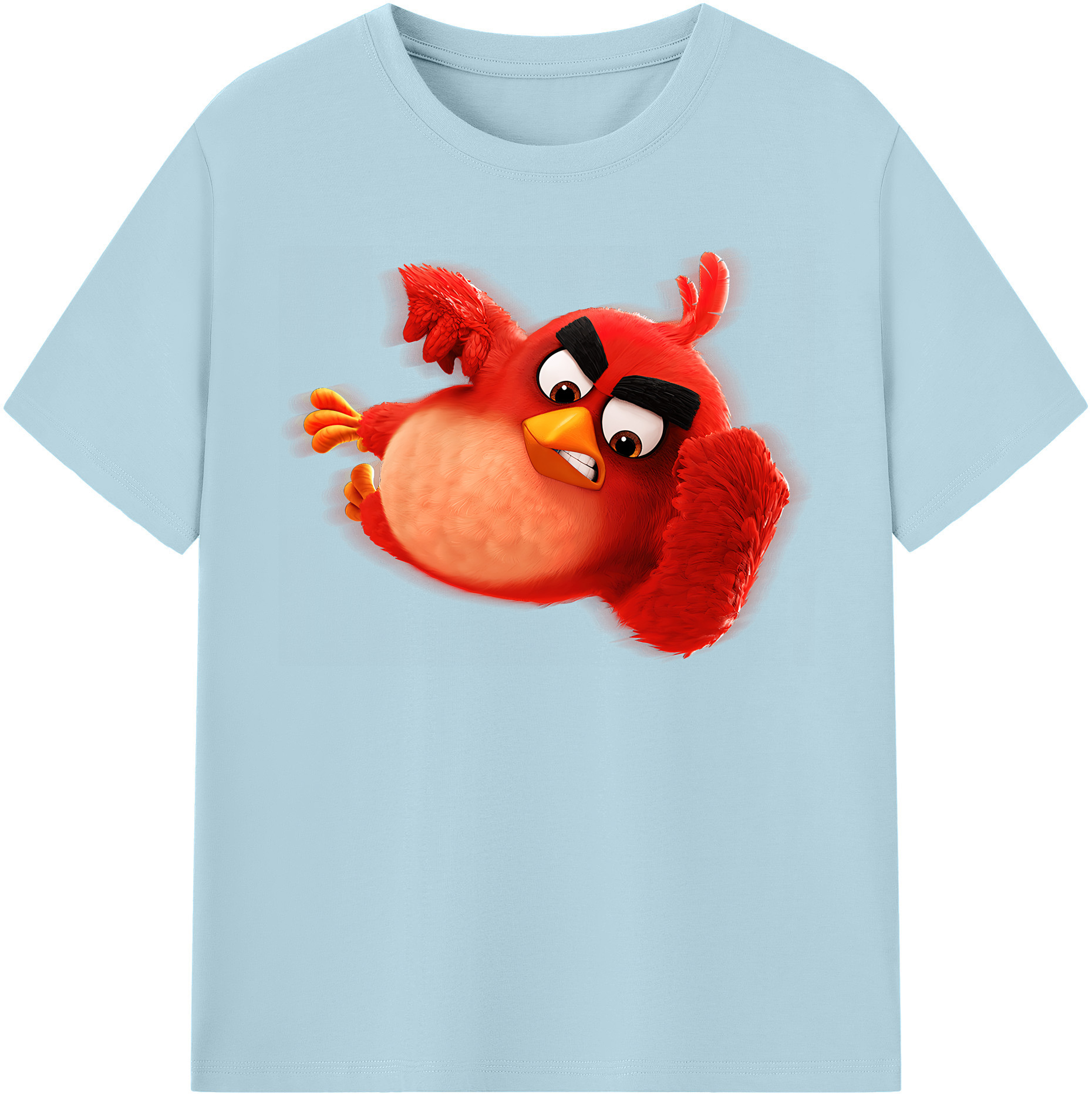 （画像用） Angry Birds アングリーバード 綿100％半袖Tシャツ（フロントプリント）